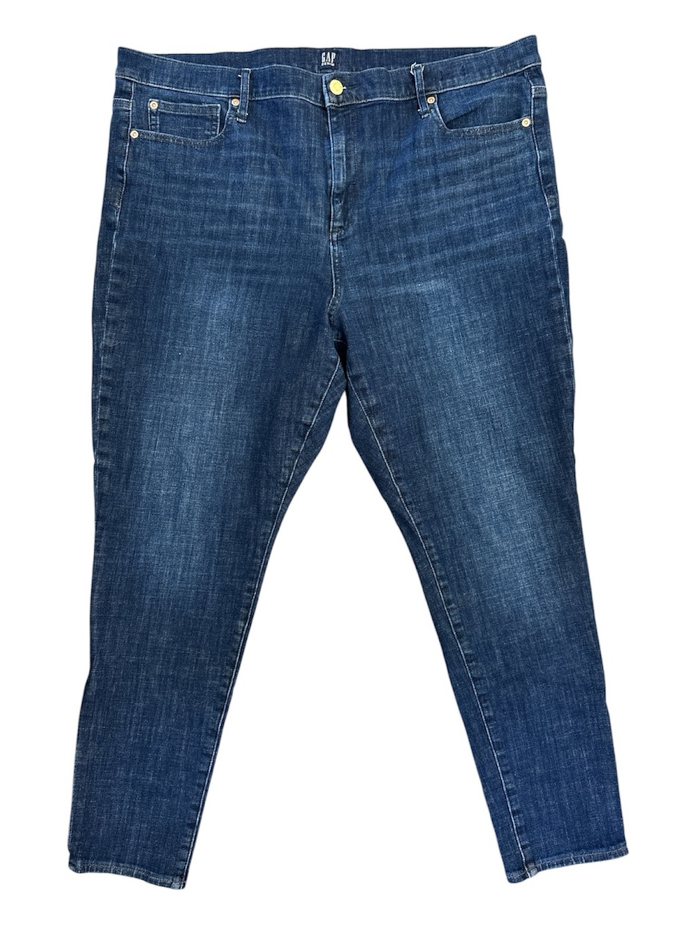 GAP 1969 size 35R True Skinny, Women's Dark Indigo Slim Stretch Denim Jeans